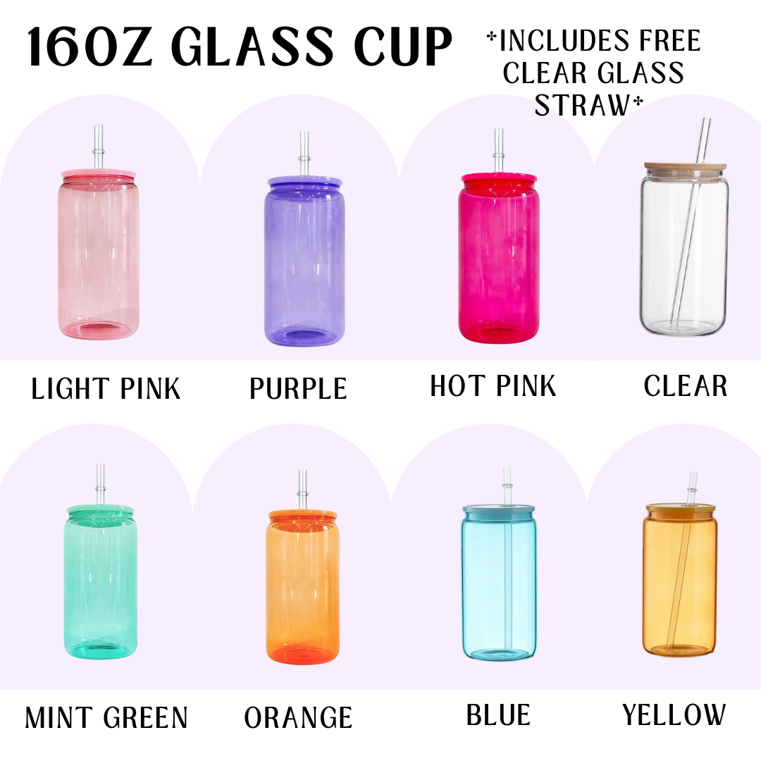 16oz Glass Cup S