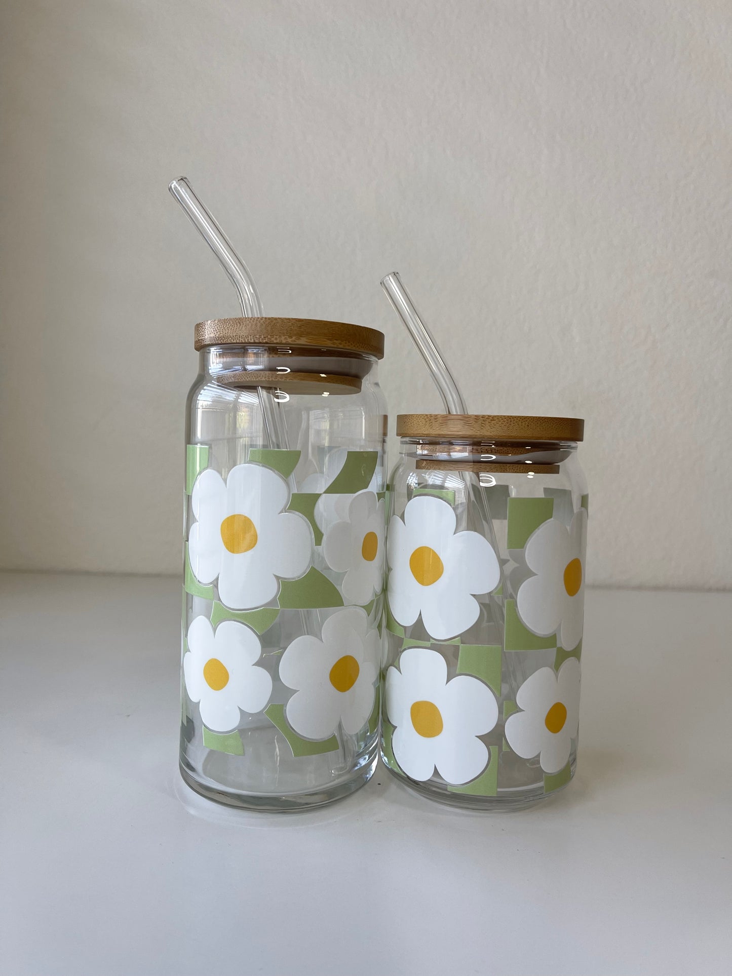 Green Checkered Daisies