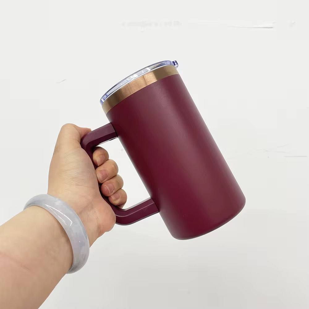 Burgundy Matte 20oz Stainless Steel Mug