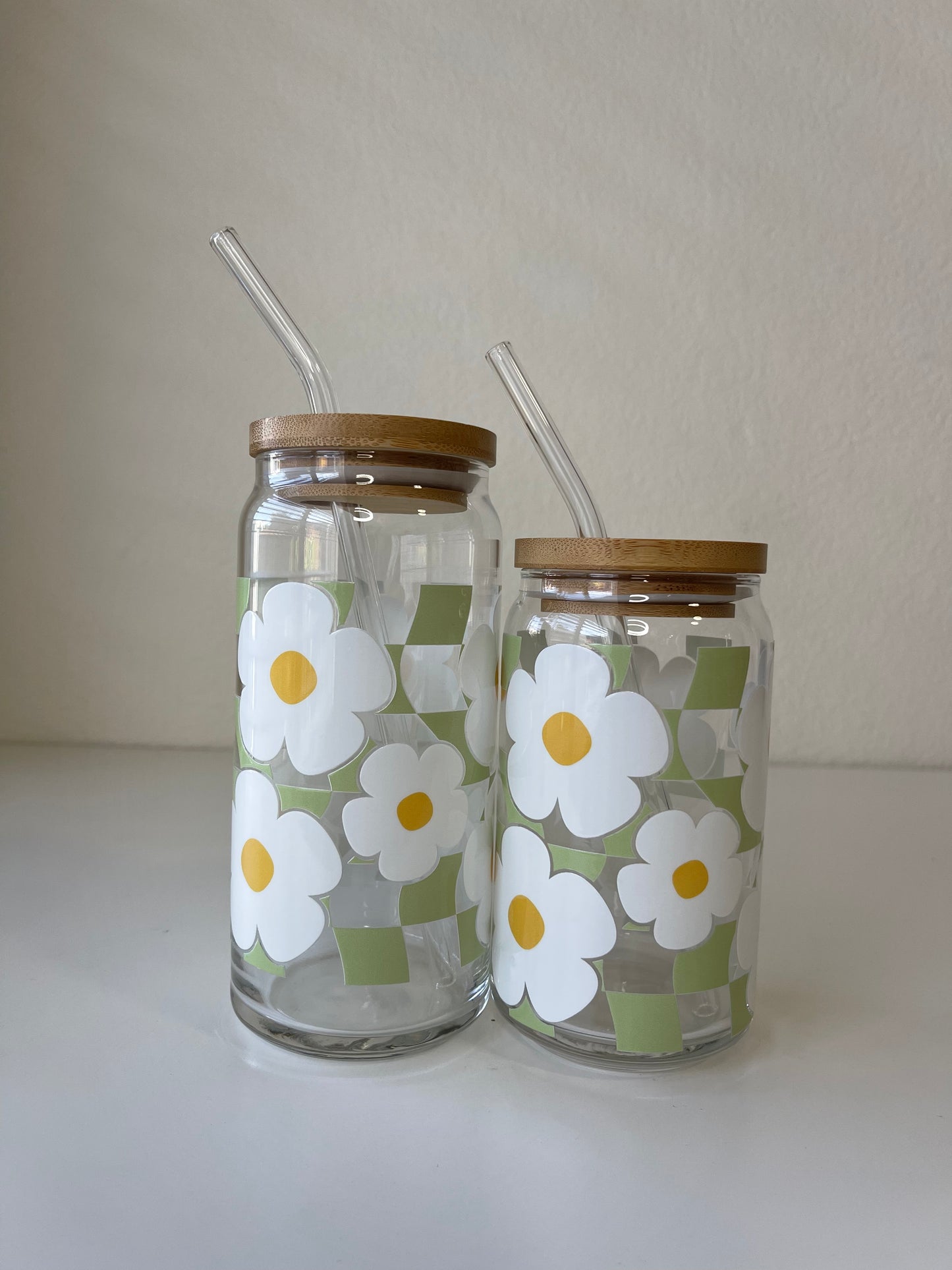 Green Checkered Daisies