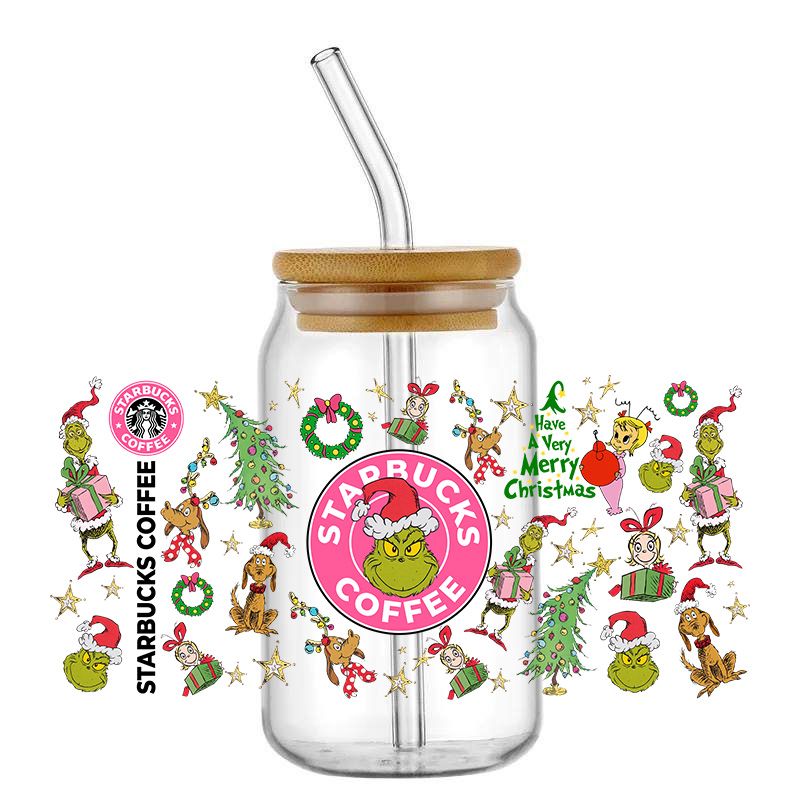 Pink christmas coffee