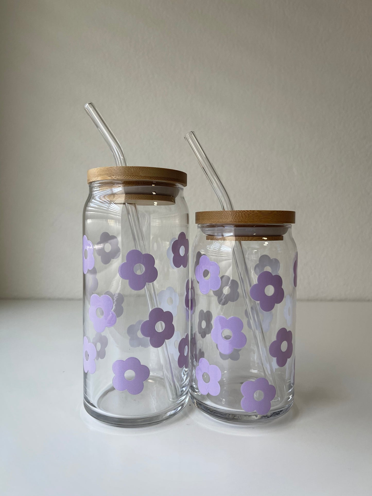 Purple Retro Flowers