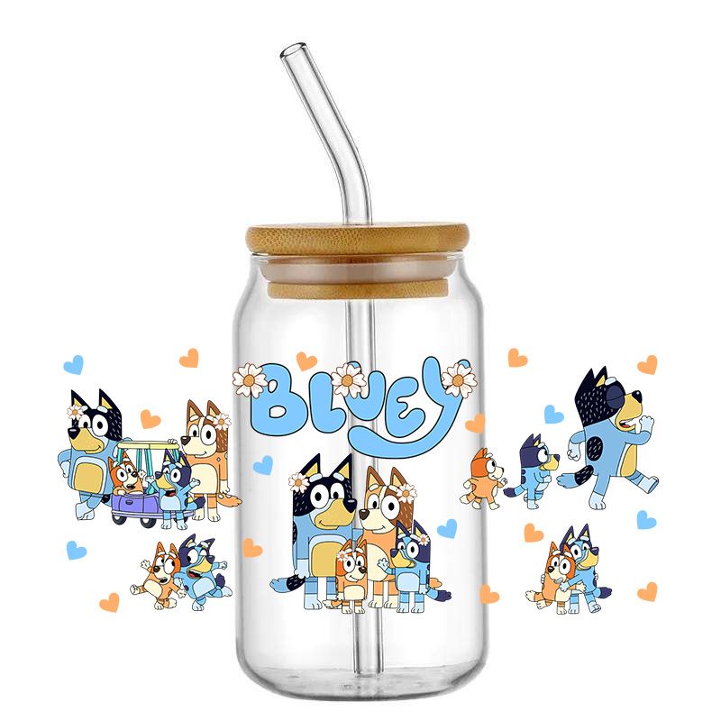 Blue doggie family