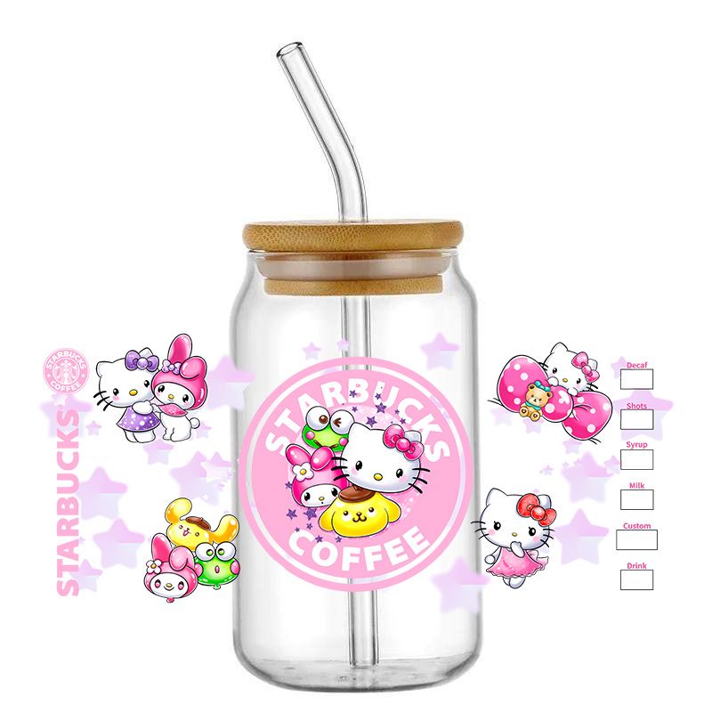 Pink kitty coffee