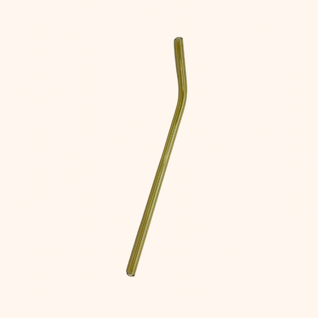 10” Yellow Bent Glass Straw (Discounted pricing with cup purchase ONLY)
