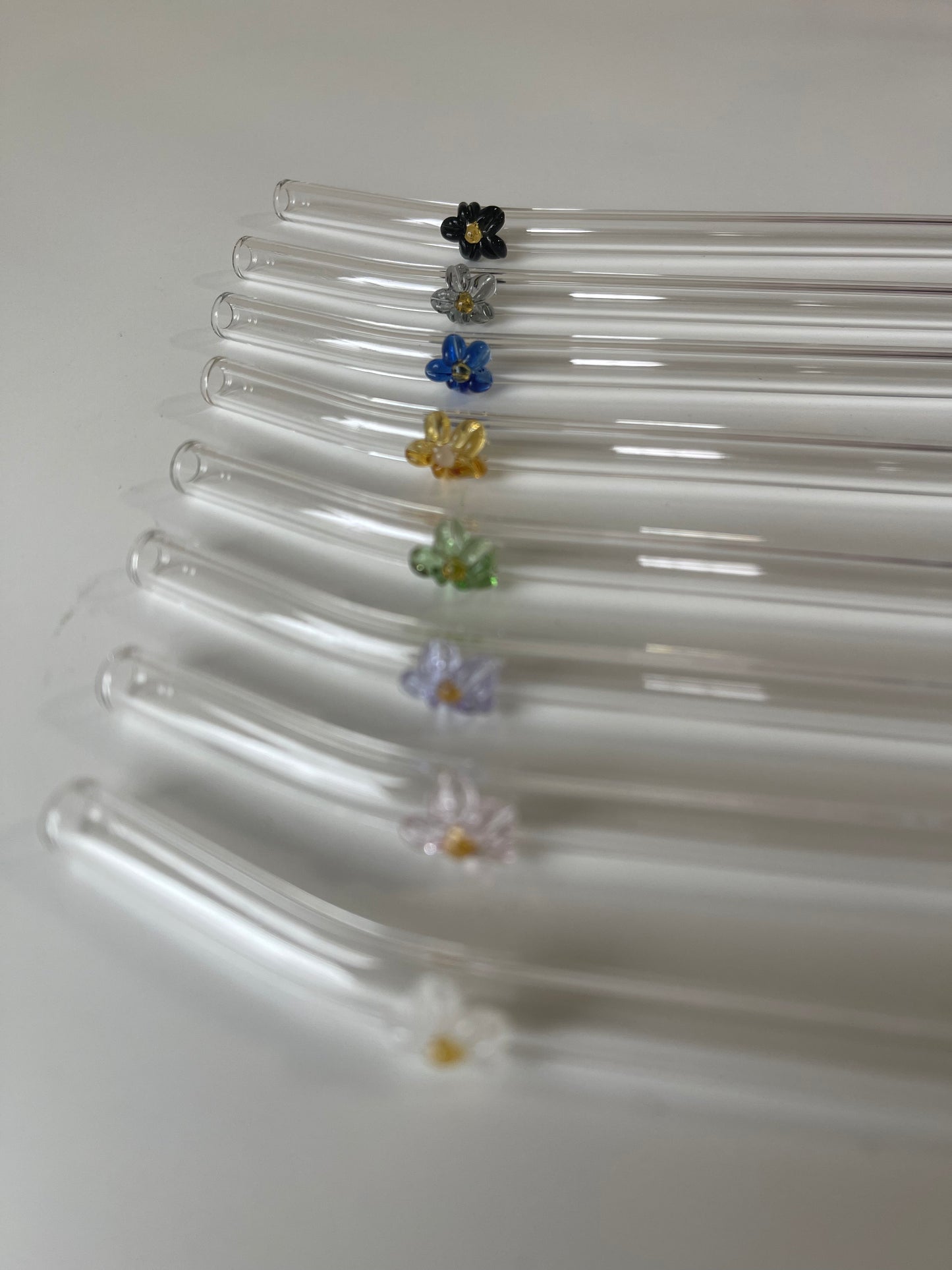Flower Glass Straw