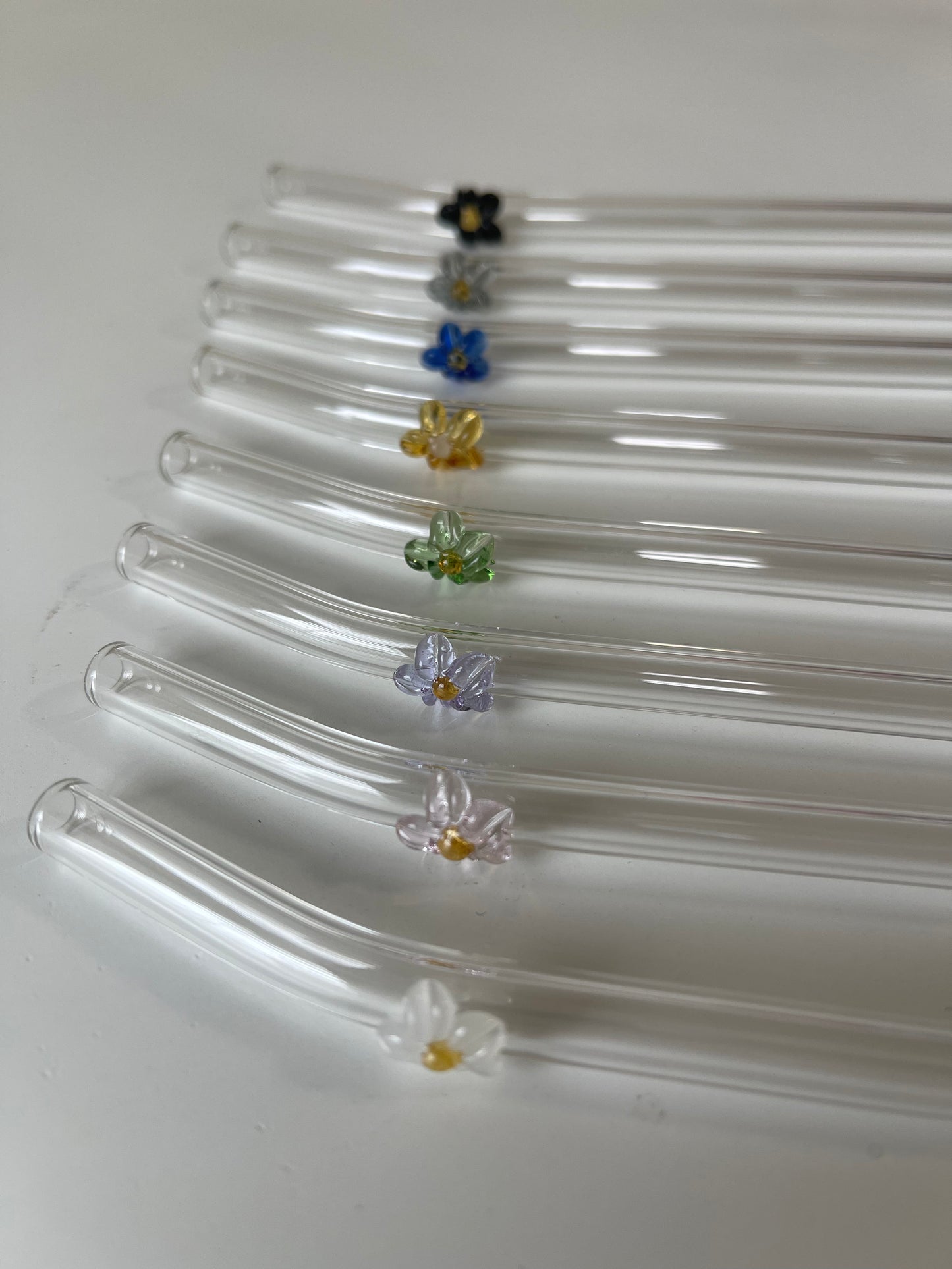 Flower Glass Straw