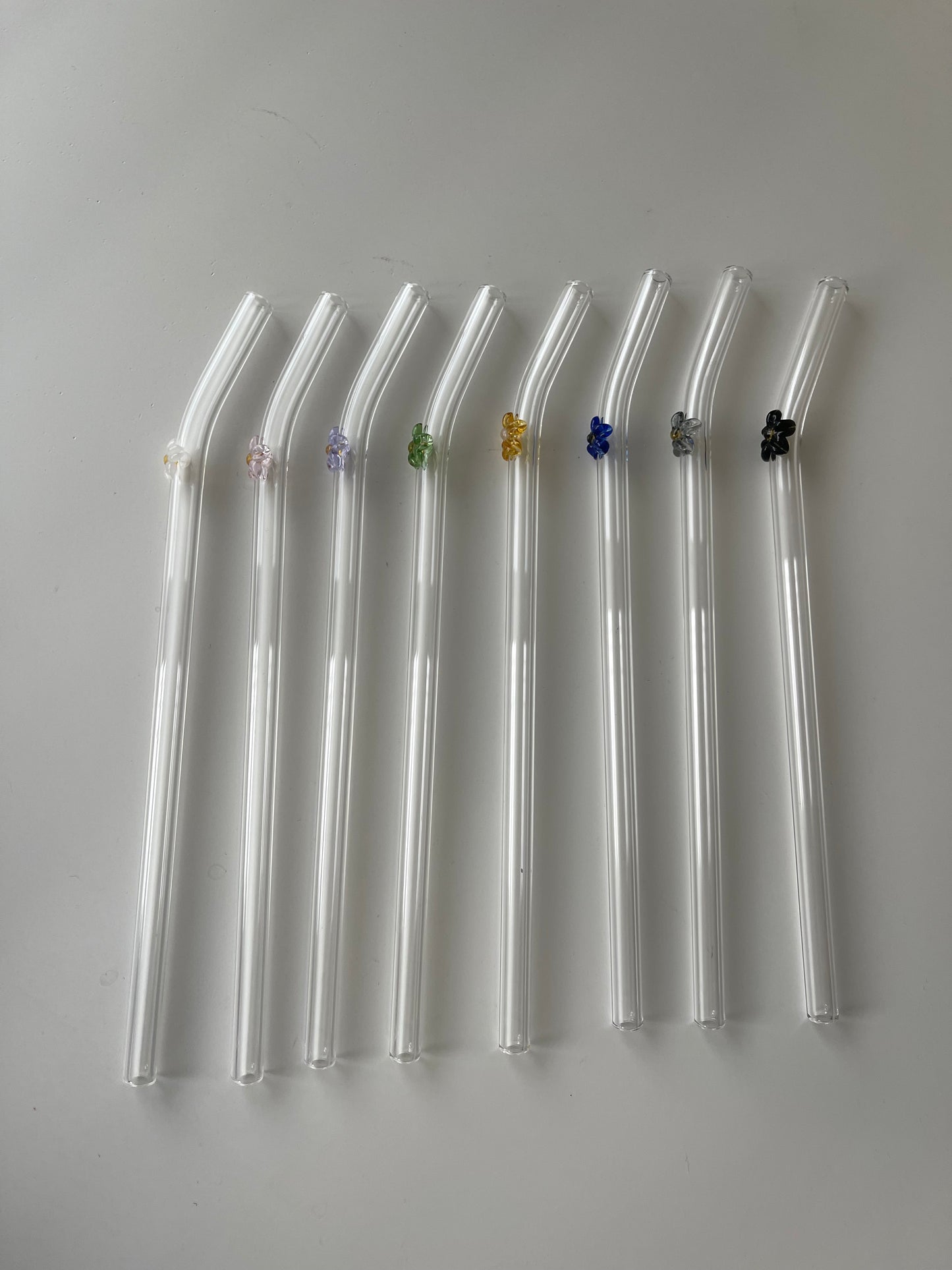 Flower Glass Straw