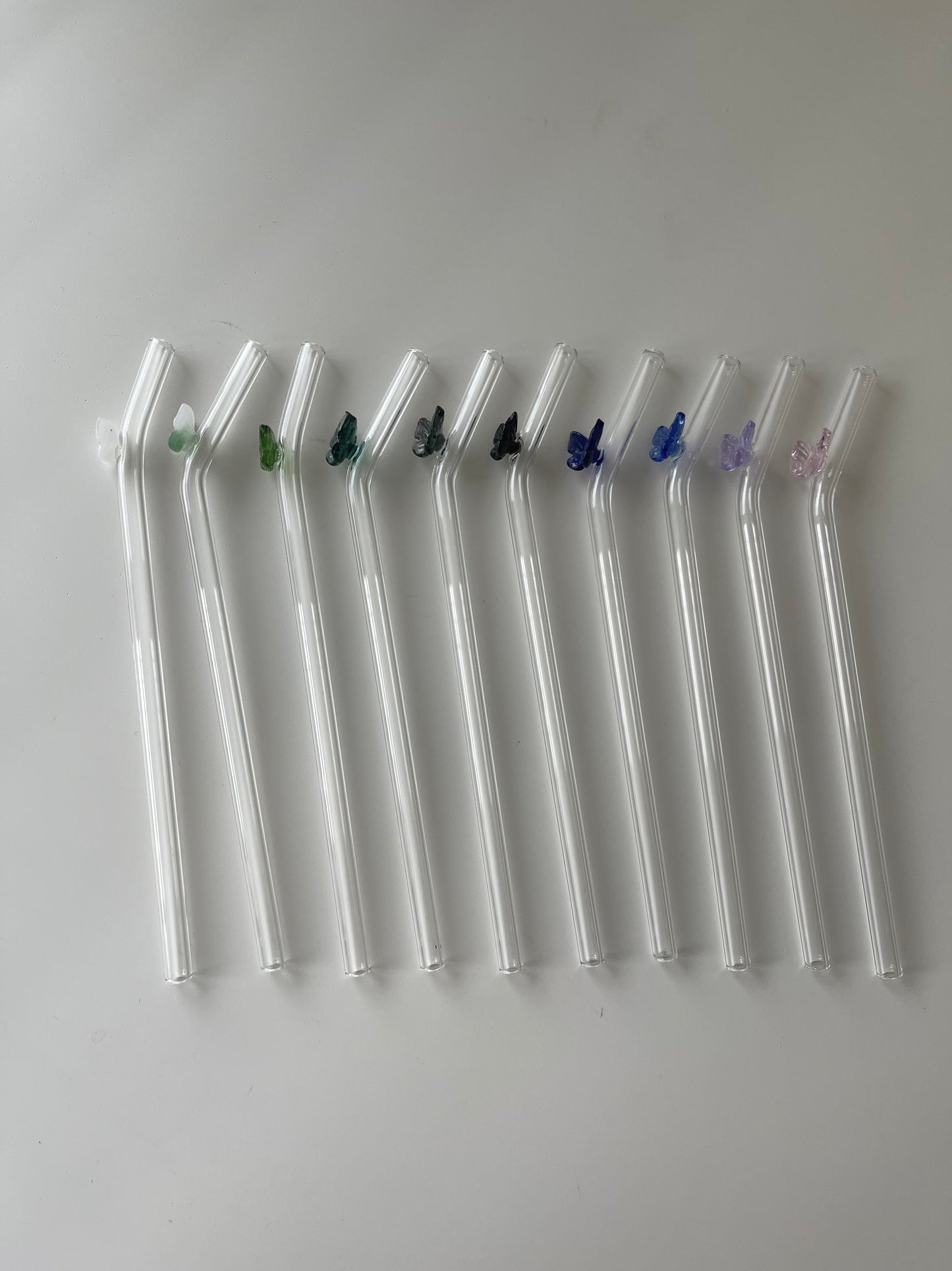 Butterfly Glass Straw