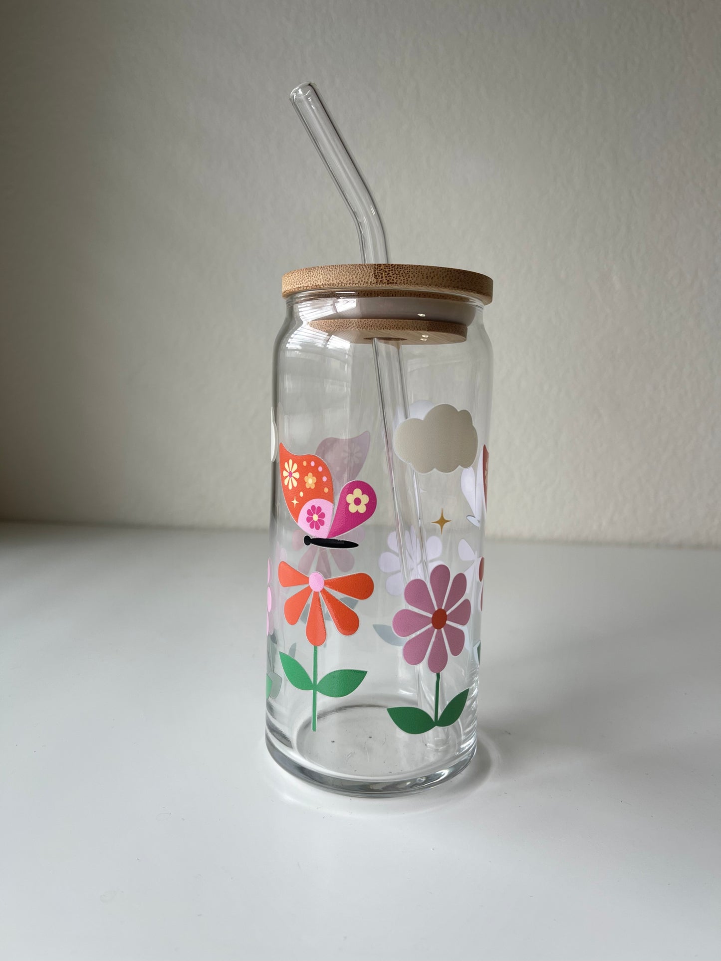 Butterflies and flowers