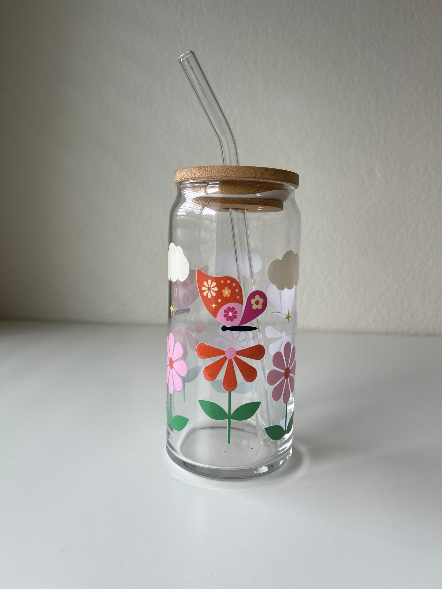 Butterflies and flowers