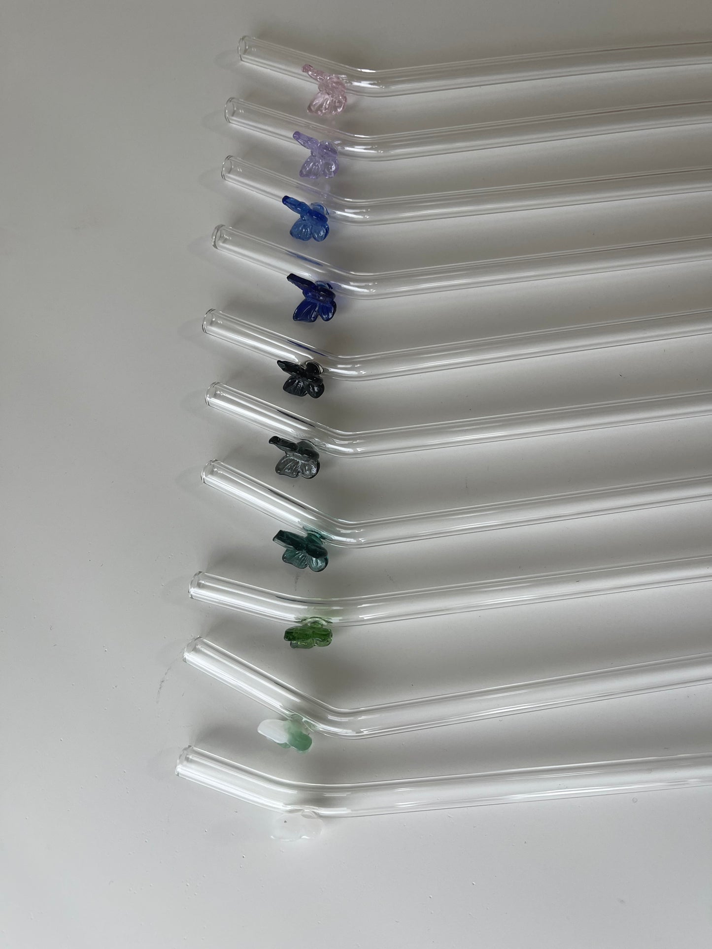 Butterfly Glass Straw