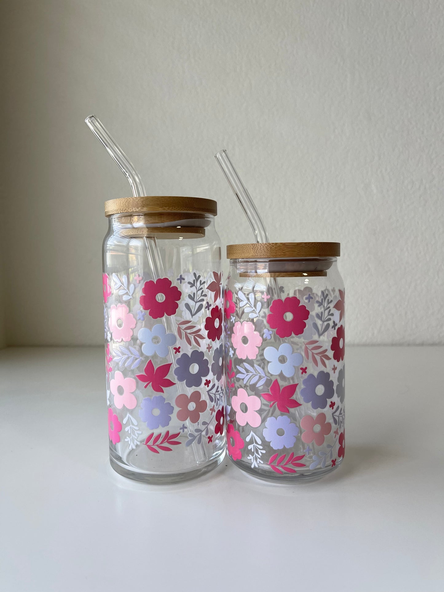 Delicate pink & purple floral