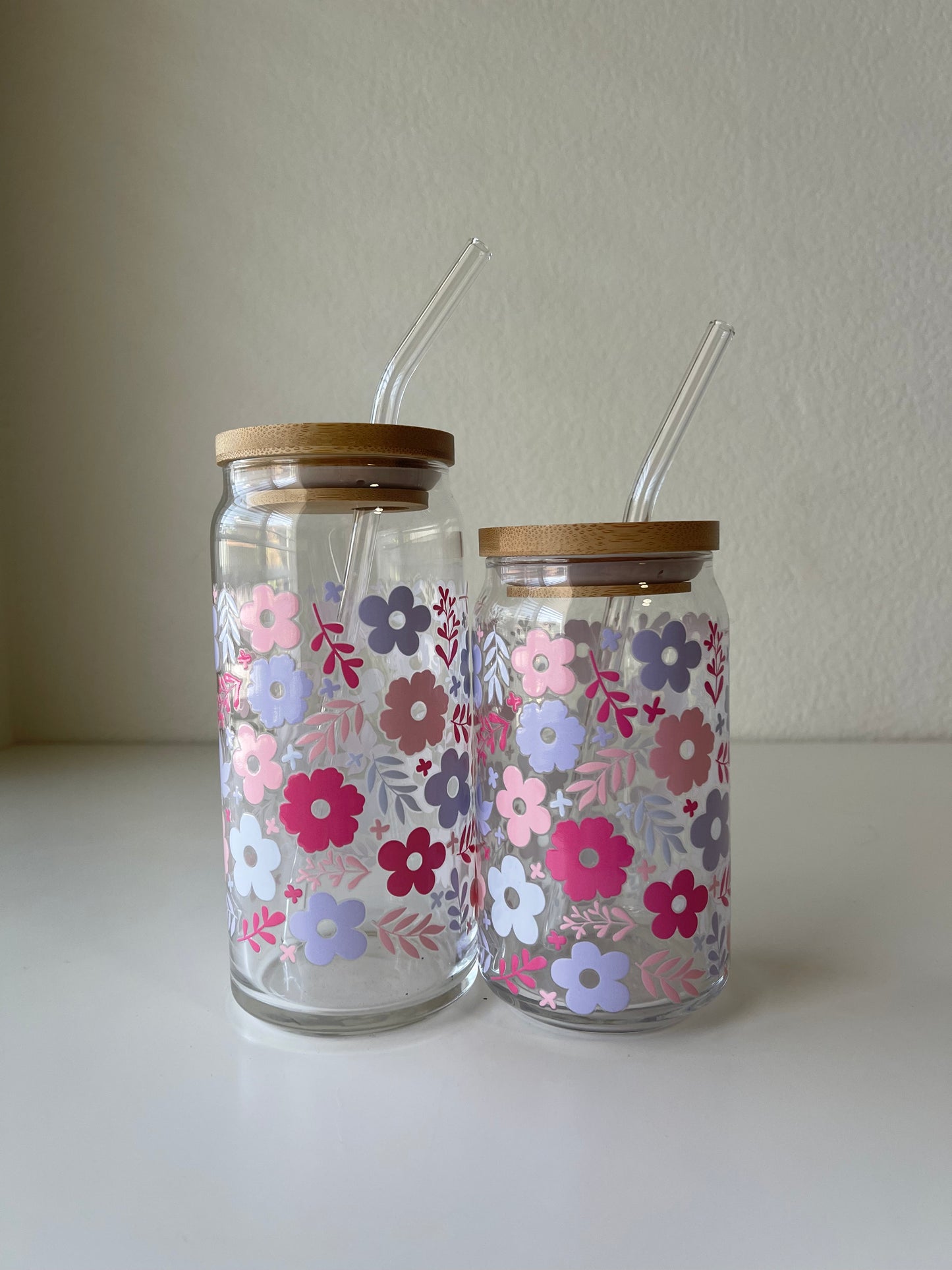 Delicate pink & purple floral