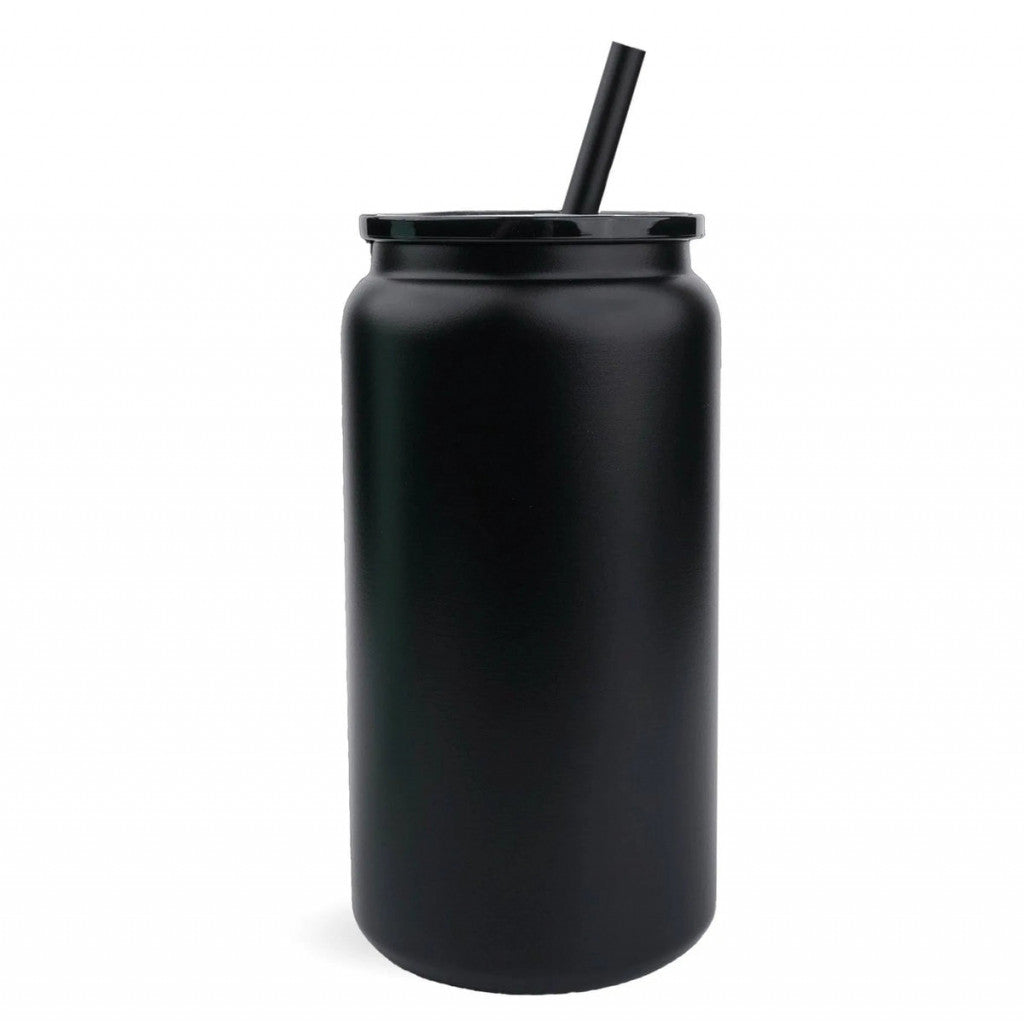Black Matte 16oz Stainless Steel Cup