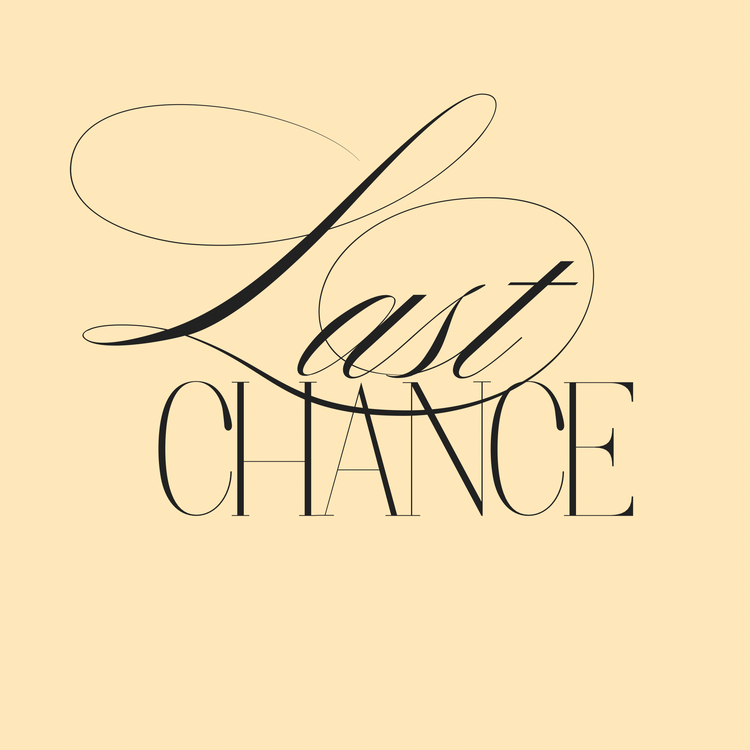 Last Chance, get it before it sells out