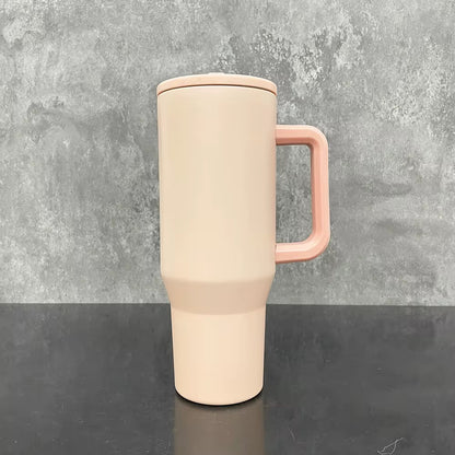 40oz Stainless Steel Matte Tumbler w/ Handle