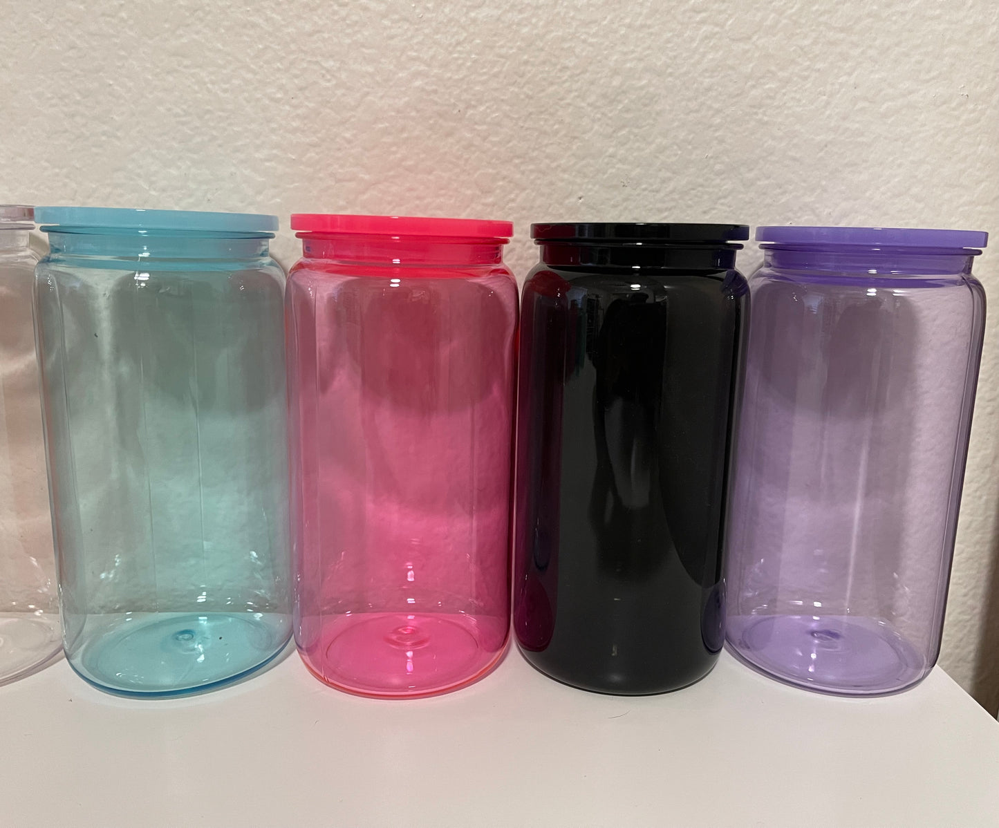 Jelly Acrylic Plastic Cups 16oz