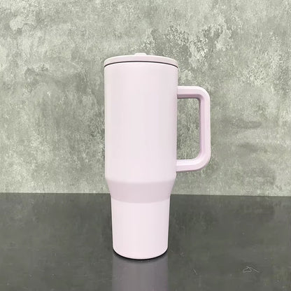 40oz Stainless Steel Matte Tumbler w/ Handle