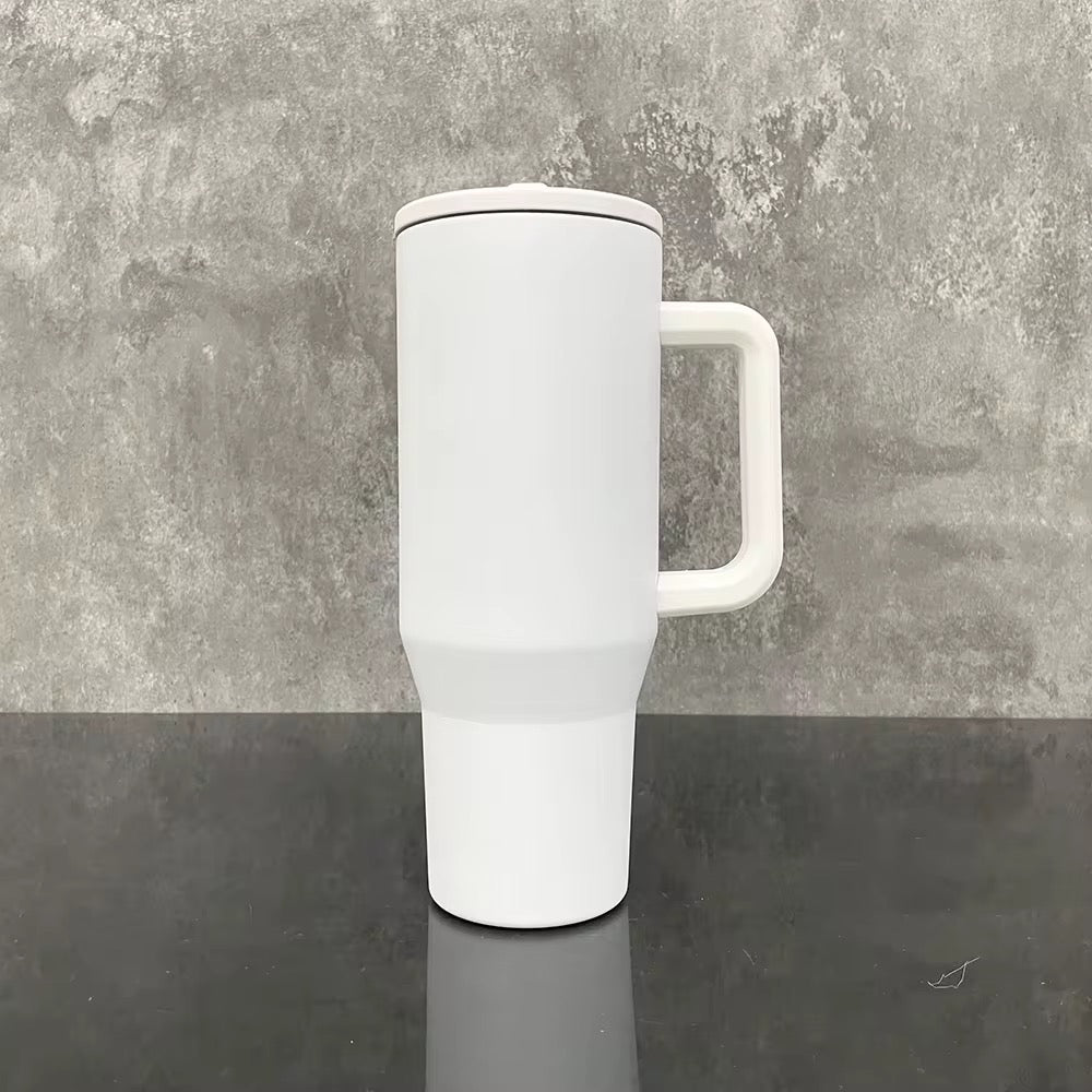 40oz Stainless Steel Matte Tumbler w/ Handle
