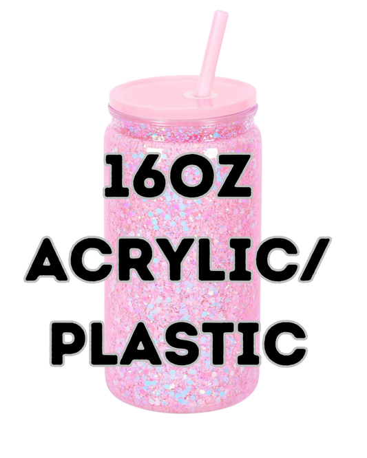 16oz Acrylic/Plastic Snowgloble