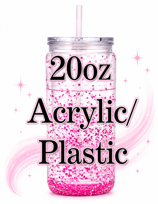 20oz Acrylic/Plastic Snowglobe