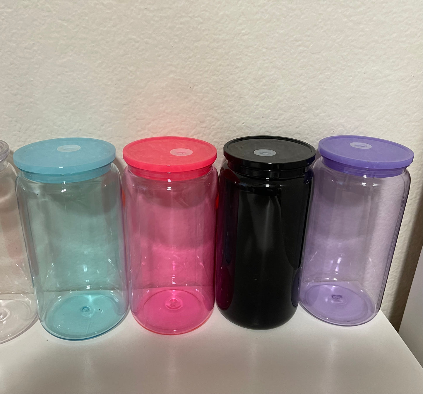 Jelly Acrylic Plastic Cups 16oz