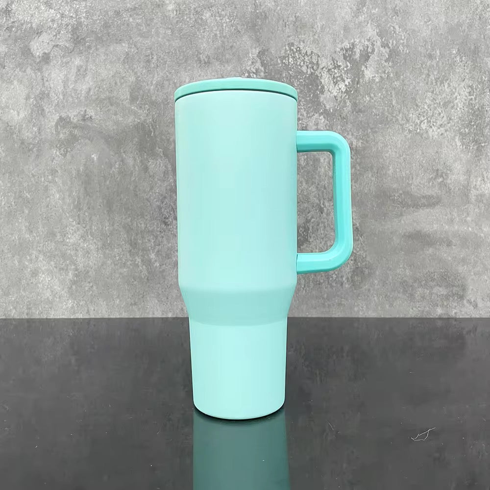 40oz Stainless Steel Matte Tumbler w/ Handle