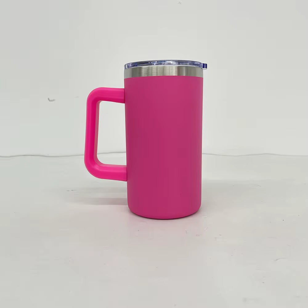 Hot Pink Matte 20oz Stainless Steel Mug