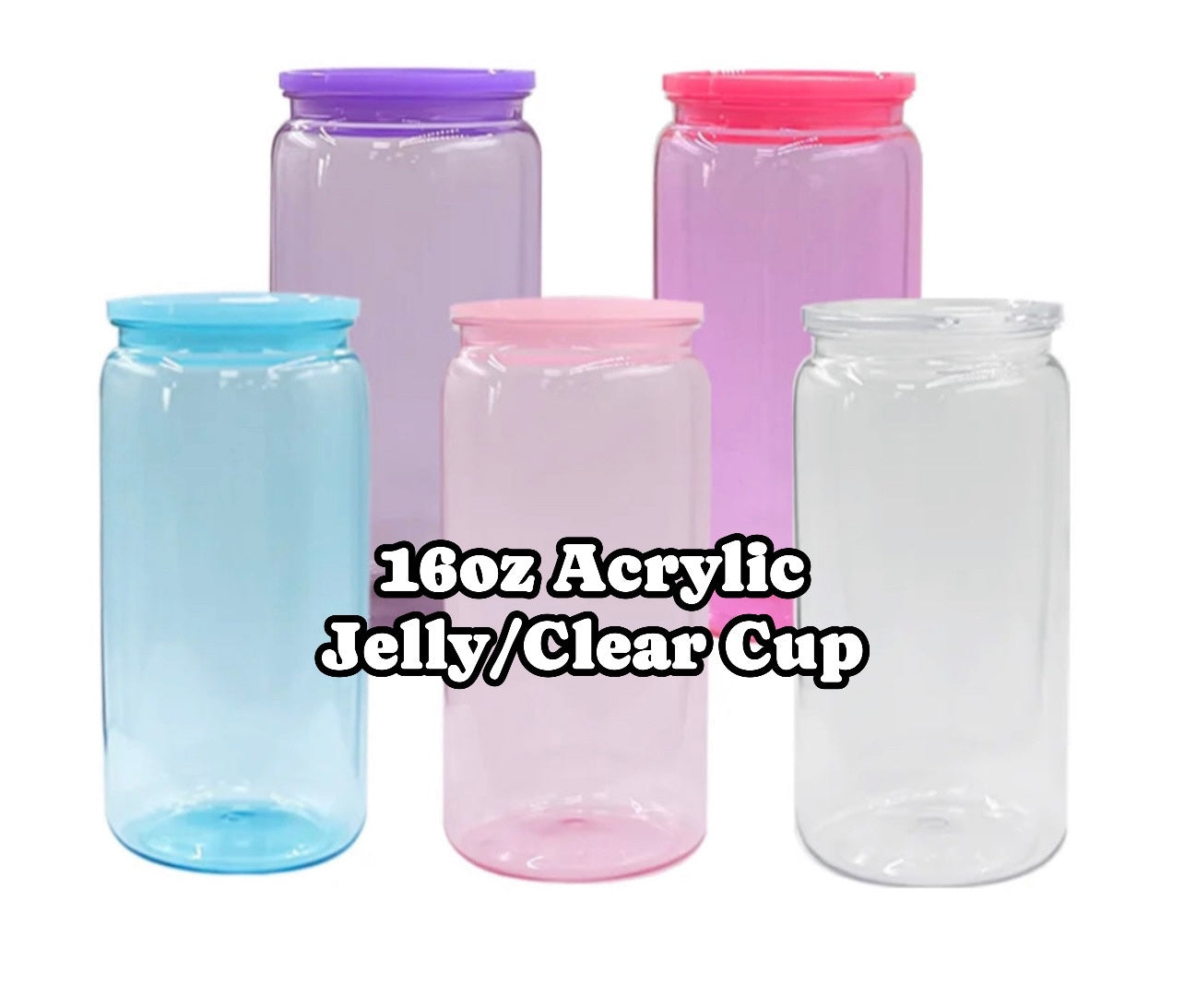 Pre-Made 16oz Acrylic/Plasitc Cup