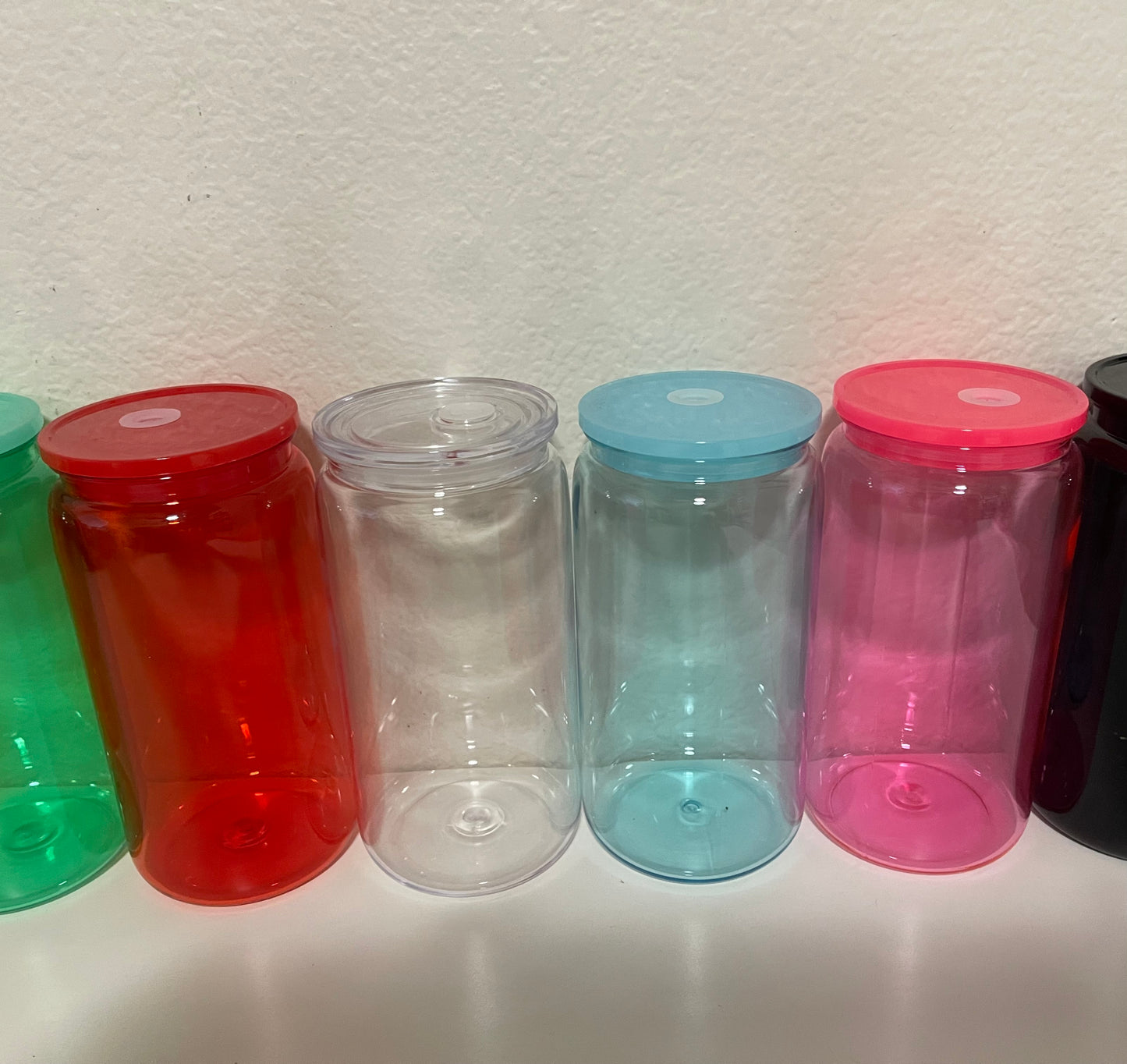 Jelly Acrylic Plastic Cups 16oz