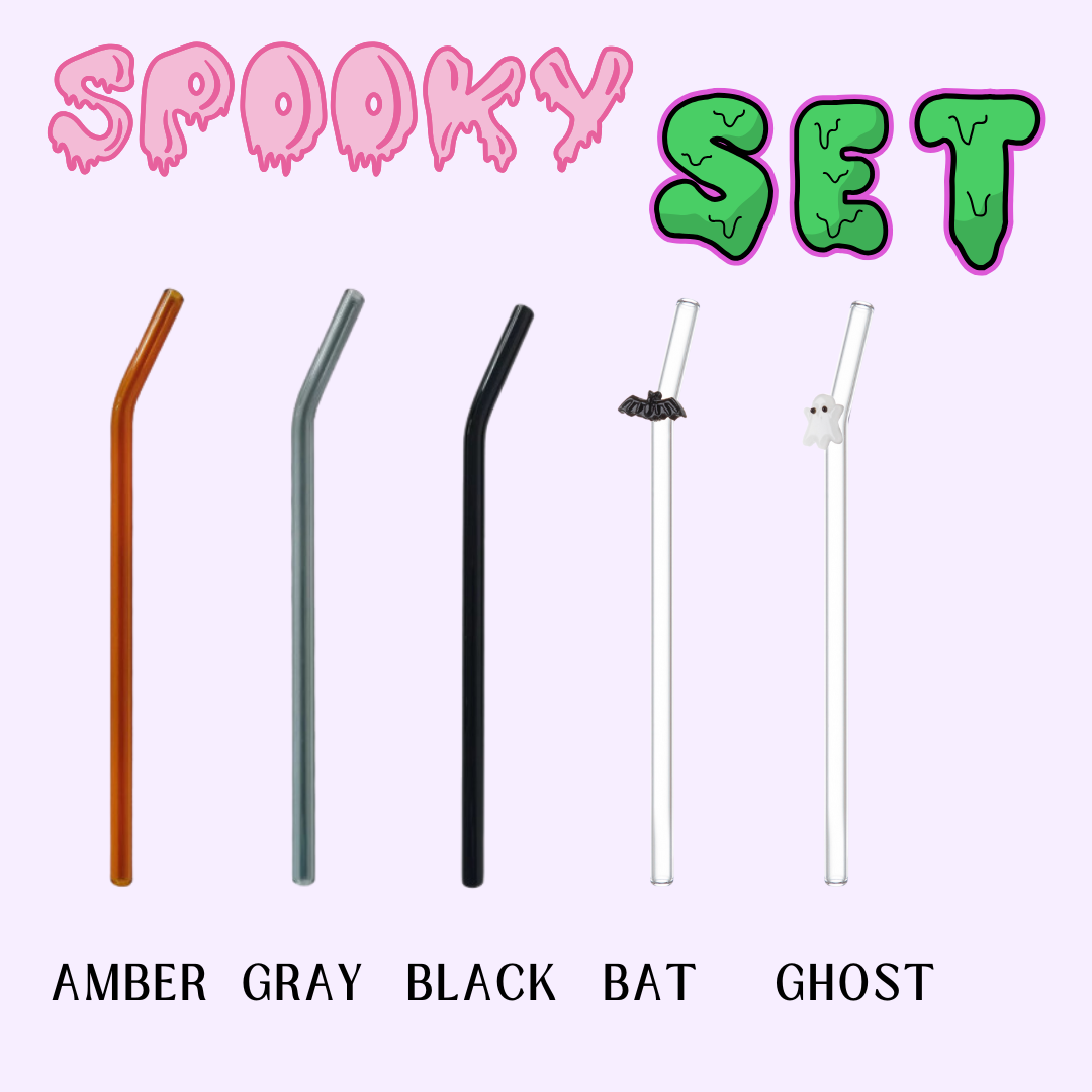 NEW Glass Straw Sets