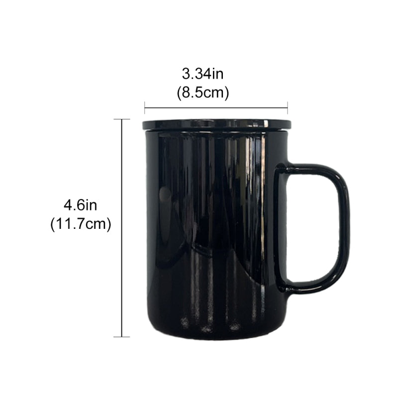 NEW! 17oz Glossy Solid Glass Mugs