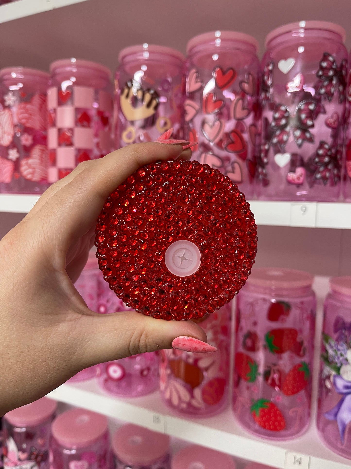 Bedazzled Lid for 16oz Cup