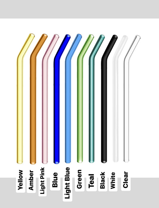 8” Glass Straws