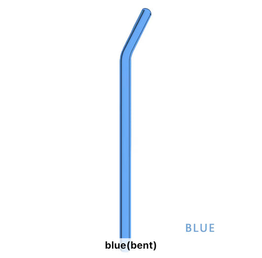 8” Blue Glass Straw (Discounted pricing with cup purchase ONLY)