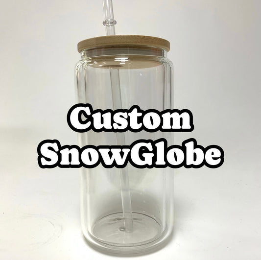 16oz Custom Glass SnowGlobe