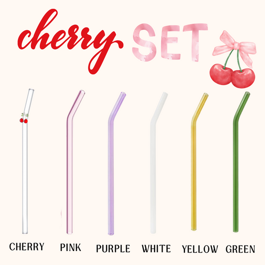 NEW Glass Straw Sets