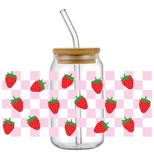 Strawberry pink checkred
