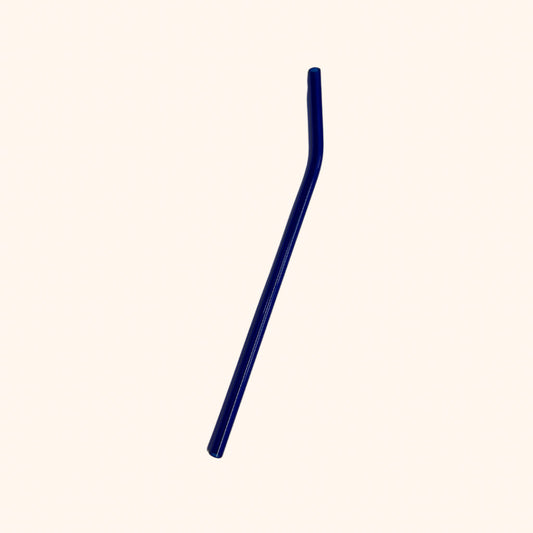 10” Dark Blue Bent Glass Straw (Discounted pricing with cup purchase ONLY)