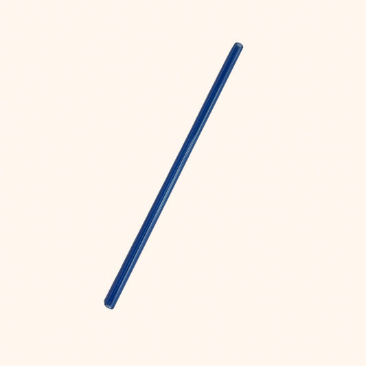 10” Blue Straight Glass Straw (Discounted pricing with cup purchase ONLY)