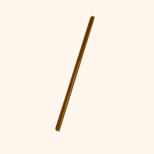 10” Amber Straight Glass Straw (Discounted pricing with cup purchase ONLY)