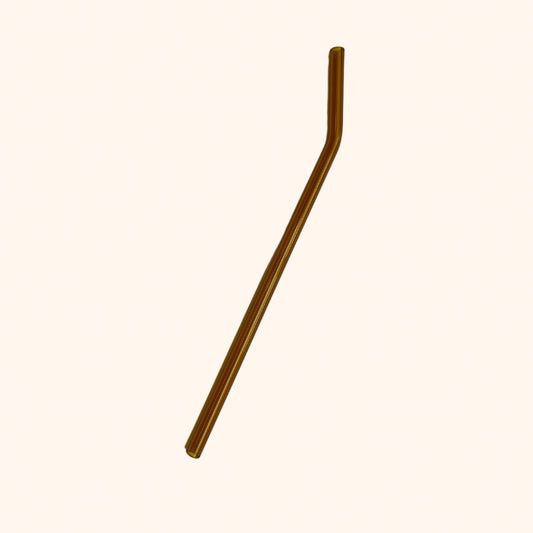 10” Amber Bent Glass Straw (Discounted pricing with cup purchase ONLY)
