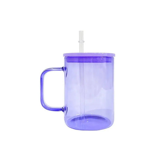 Purple 17oz Glass Mug