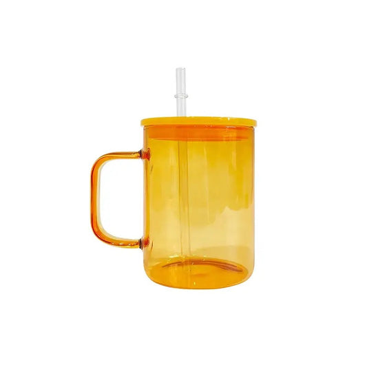 Yellow 17oz Glass Mug