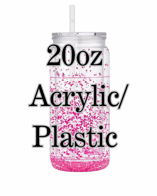 20oz Acrylic/Plastic Snowglobe