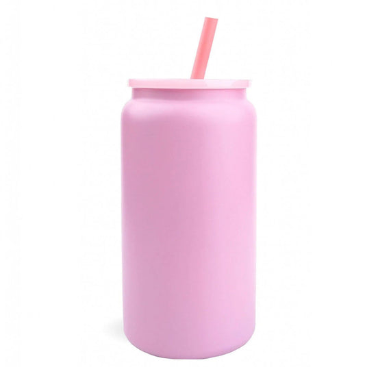 Light Pink Matte 16oz Stainless Steel Cup