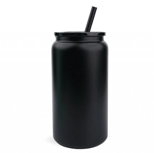 Black Matte 16oz Stainless Steel Cup